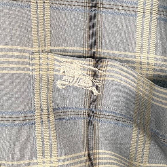 Vintage Burberry's of London Plaid Button Up Shirt Size 41 (L) - Picture 2 of 9